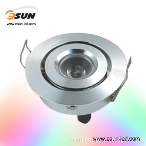 DC12V 1W led downlight kit, Bridgelux Chip, CRI>80, CNC casting